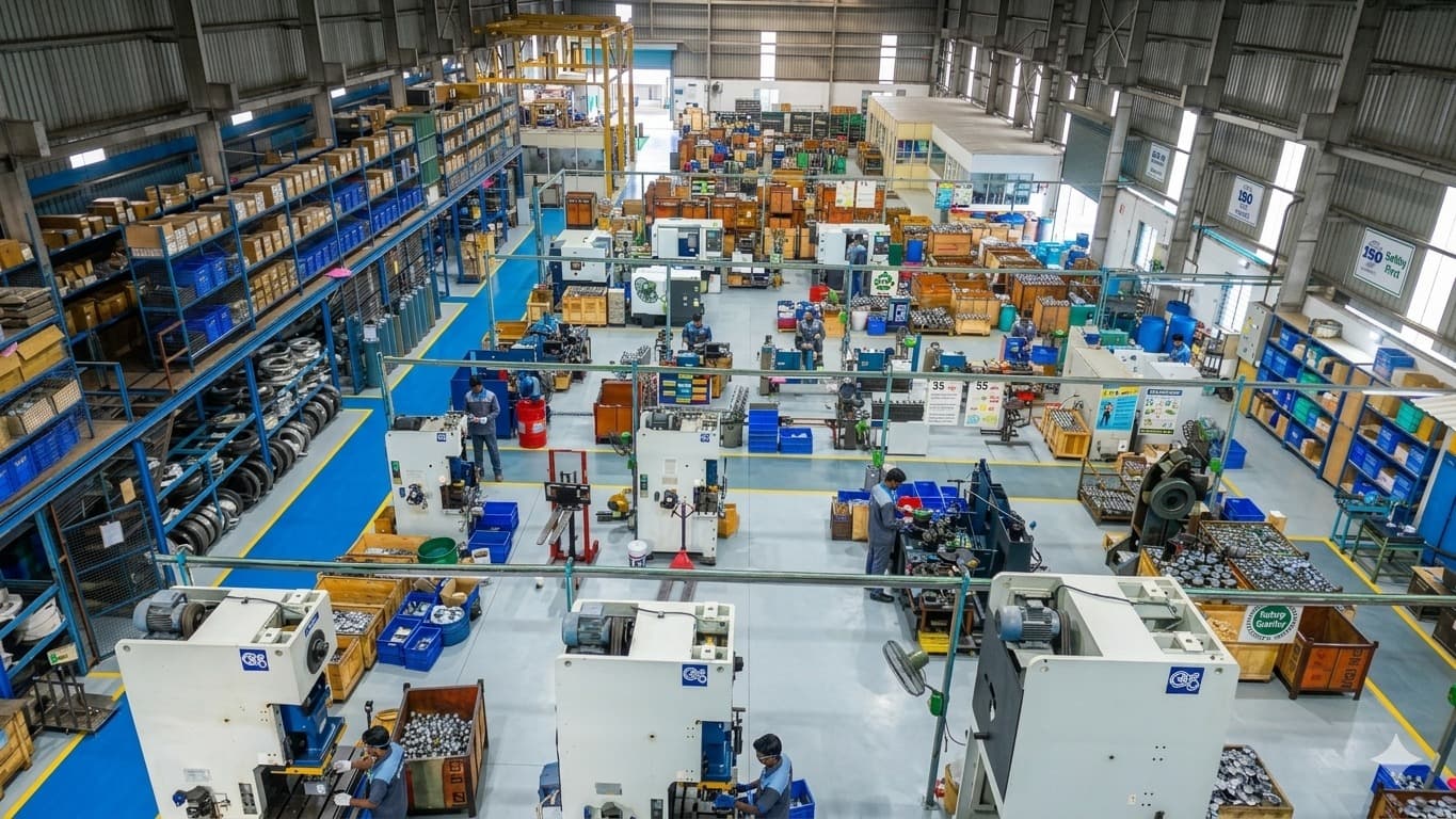 SLEKA factory floor, Umbergaon