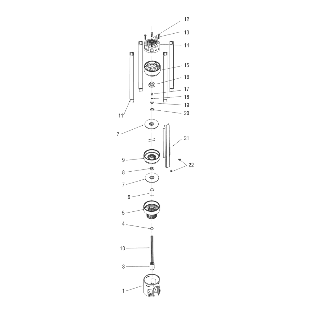 4SK 5 exploded view and bill of materials