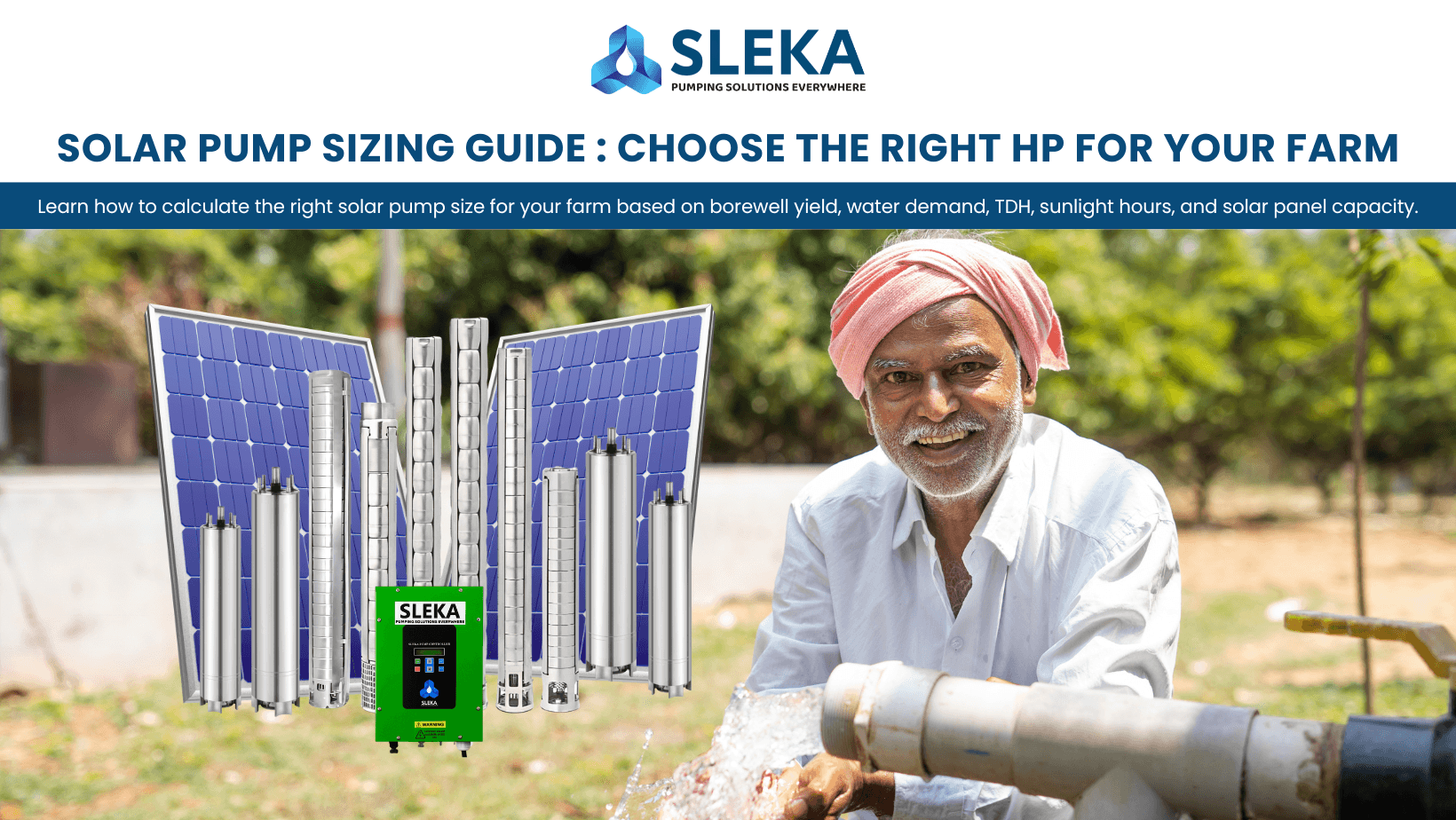 Solar Pump Sizing Guide: How to Choose the Right HP for Your Farm